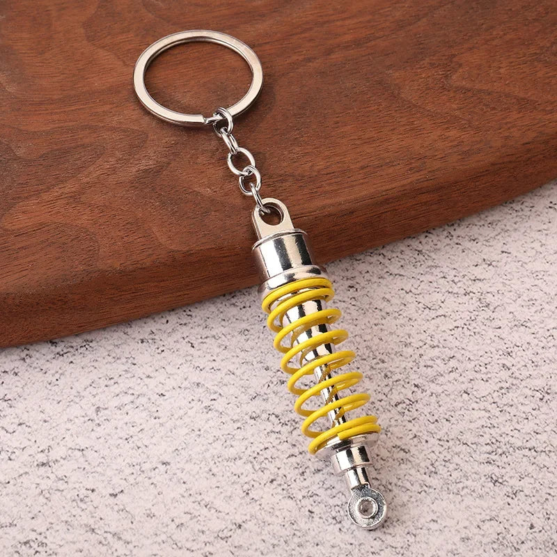 Gearbox Keychain with Turbo Hub and Brake Disc Pendant