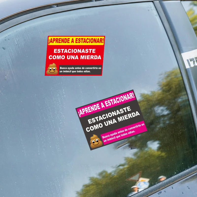 Humorous Spanish Parking Warning Stickers (160-Pack)
