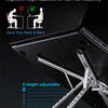 Foldable Aluminum Laptop Stand with Magnetic Phone Mount