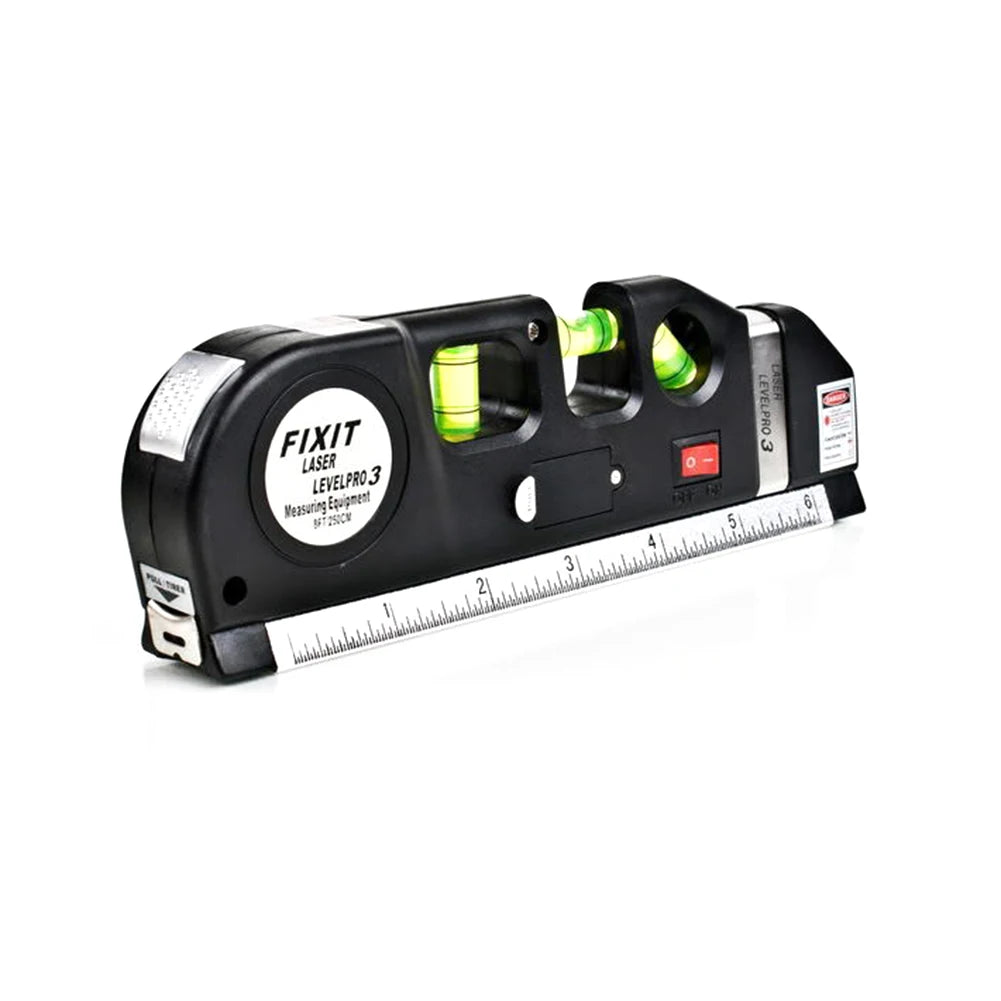 Multipurpose Laser Level with Measuring Tape & Rulers