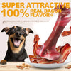 Bacon-Scented Rubber Chew Bone for Dogs