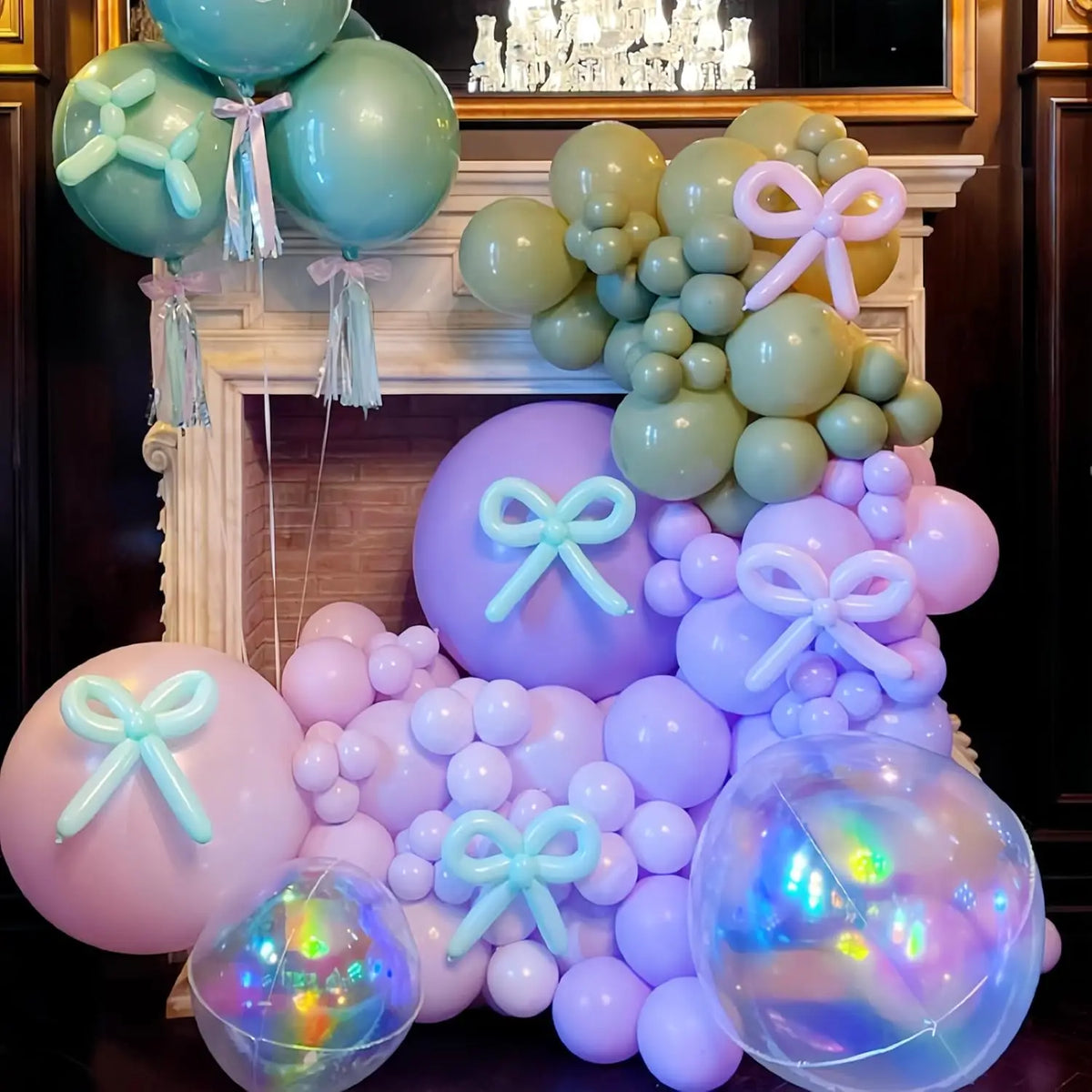 Iridescent Holographic Balloons for Parties and Celebrations
