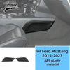 Black carbon fiber grain decorative trim piece for Ford Mustang 2015-2023