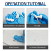 Operation tutorial showing steps for making epoxy repair putty including mixing, casting, and letting it stand for 24 hours