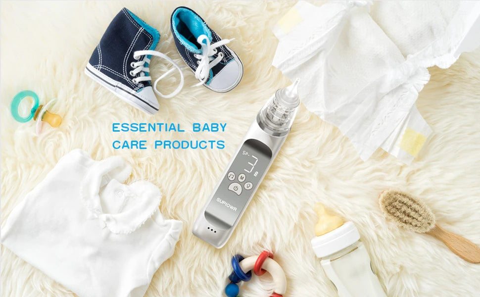 Baby Electric Nasal Aspirator with Soothing Music & Soft Silicone Tips