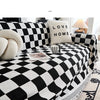 Checkerboard Jacquard Sofa Cover – Washable Nordic Style Slipcover