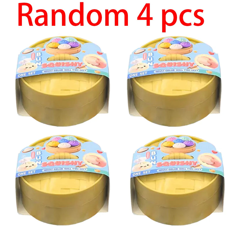 Colorful Simulated Dumpling Squishy Toy
