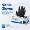 Black Disposable Nitrile Gloves (100-Pack)