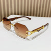 Rimless Square Sunglasses