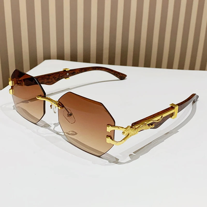 Rimless Square Sunglasses