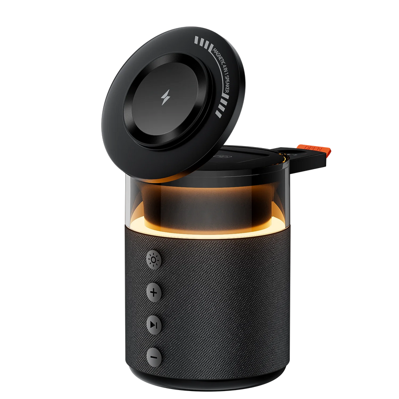 3-in-1 Magnetic Wireless Charging Station with Bluetooth Speaker