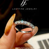 925er Sterlingsilber Moissanit Ewigkeitsring