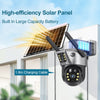 Dual-Lens Solar Security Camera with 4K Night Vision