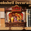 Book Nook DIY Wooden Miniature Kit with LED Lighting