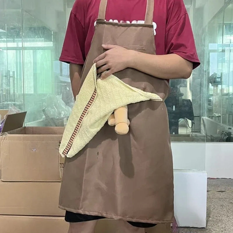 Funny Prank Apron with Hidden Surprise Pocket
