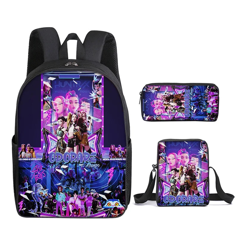 Kids' Cartoon School Backpack with Front Pocket