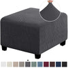 Stretchable Jacquard Footrest Ottoman Cover
