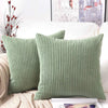 Soft Corduroy Striped Throw Pillow Cover