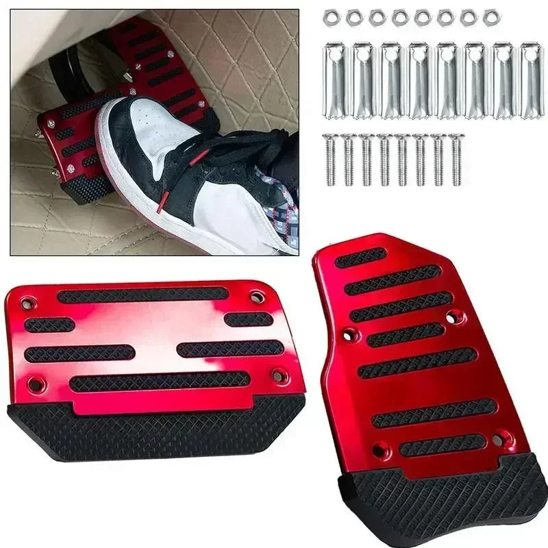 Non-Slip Aluminum Pedal Covers for Gas and Brake