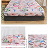 Non-Slip Fitted Sheet with Elastic Edges – Geometric Print, Soft Cotton Feel