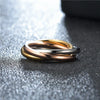 Set de Tres Anillos Entrelazados
