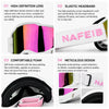 A set of professional MX off-road goggles featuring a high-definition lens, elastic headband, comfortable foam padding, and m