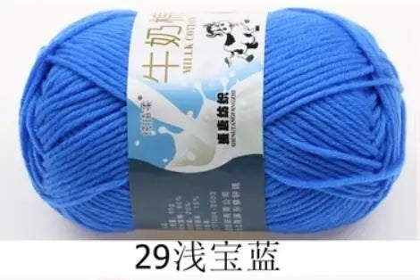 Milk Cotton Crochet Yarn – Soft, Durable Knitting Thread in 91 Colors