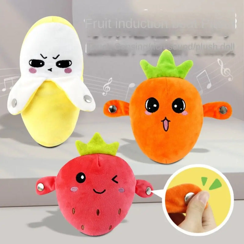 Interactive Musical Fruit Plush Toy