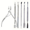 Stainless Steel Cuticle Nipper & Pusher Set for Precision Nail Care