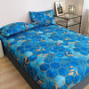 Non-Slip Fitted Sheet with Elastic Edges – Geometric Print, Soft Cotton Feel