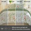 Botanical Leaf Print Duvet Cover Set with Pillowcases