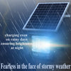Solar-Powered LED Flood Light with Remote Control