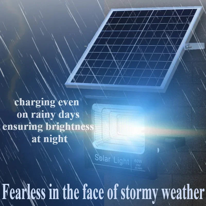 Solar-Powered LED Flood Light with Remote Control