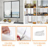Cordless pleated paper window blind with easy stick-on installation and double-sided tape for fit