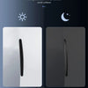 Stickers protecting car door handles with glimmer reflection for low light visibility
