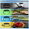 Four colored sorting storage bags for dirty water, fresh water, and electric wires and tools.