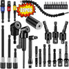 Flexible Drill Bit Extension & Right Angle Adapter Kit