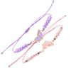 Butterfly Charm Friendship Bracelets (Set of 2)