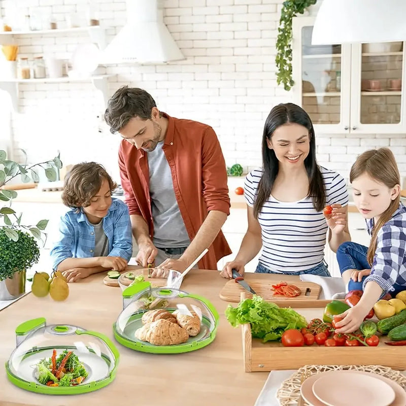 10-Inch Clear Microwave Splatter Cover with Steam Vent and Handle