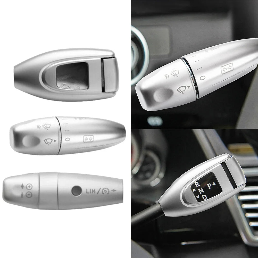 Mercedes S-Class W221 Wiper Lever Covers (Set of 3) – Silver ABS