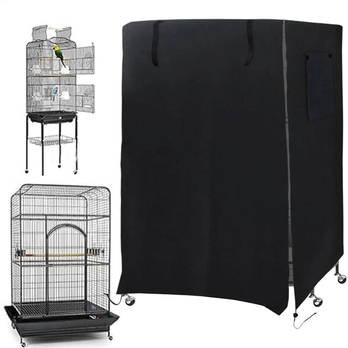 Waterproof Bird Cage Cover with Ventilation Window