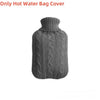 Plush Hot Water Bottle Cover with Soft Fleece Lining