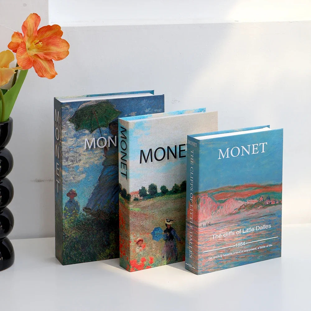 Set of 3 Decorative Faux Books for Shelf & Coffee Table Styling