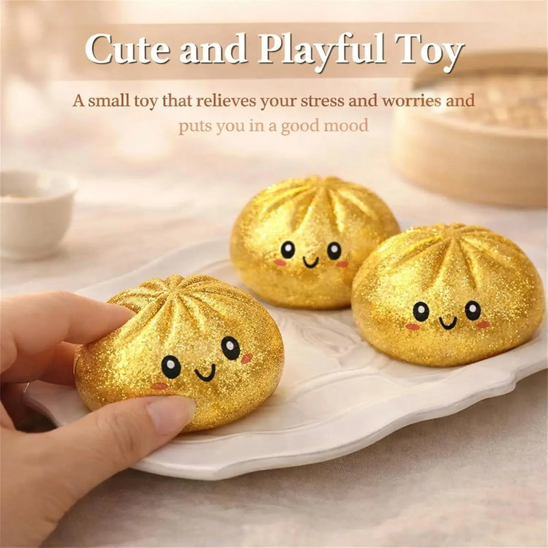 Smiley Face Dumpling Squishy Toy