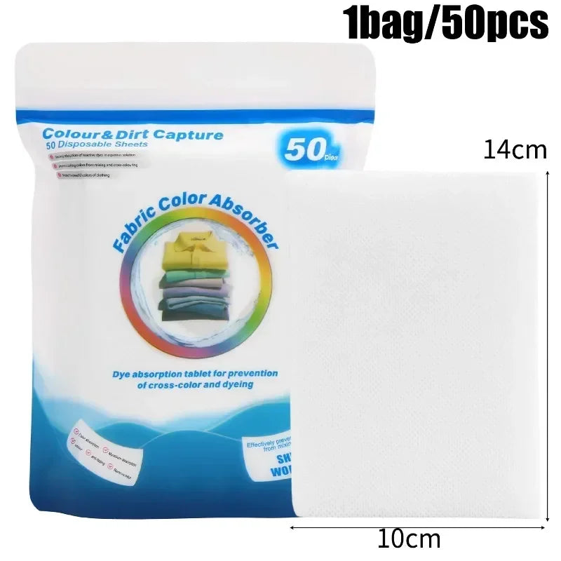 Laundry Color Catcher Sheets - Anti-Dye Transfer Laundry Helper