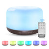 Wood Grain USB Aroma Diffuser with Remote & LED Lights