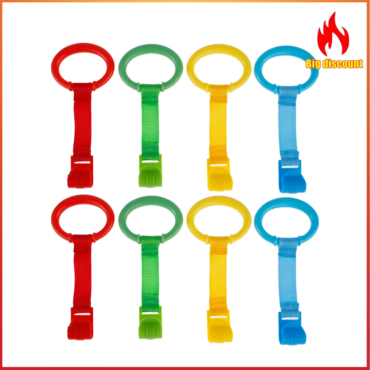 Baby Crib Pull Rings for Standing and Balance Training