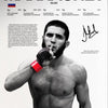 UFC Fighter Canvas Wall Art - MMA Boxing Poster for Gym & Man Cave Decor