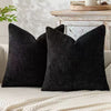 Chenille Knitted Throw Pillow Covers (Set of 2) – Soft Solid Color Cushion Cases for Sofa, Chair, and Car