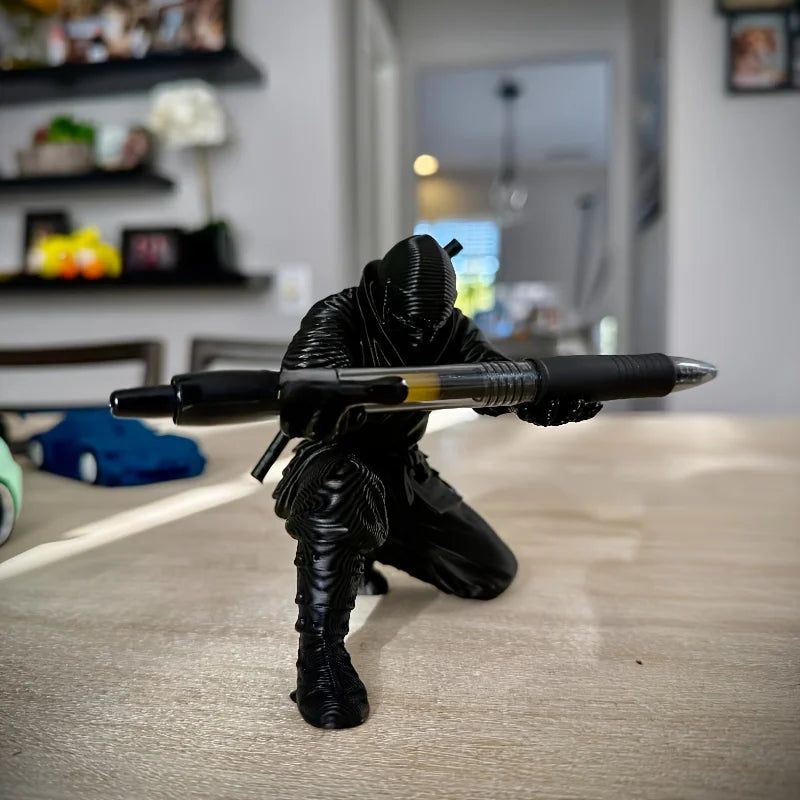 Ninja-Shaped Pen Holder
